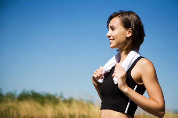 Happy Woman with HCG